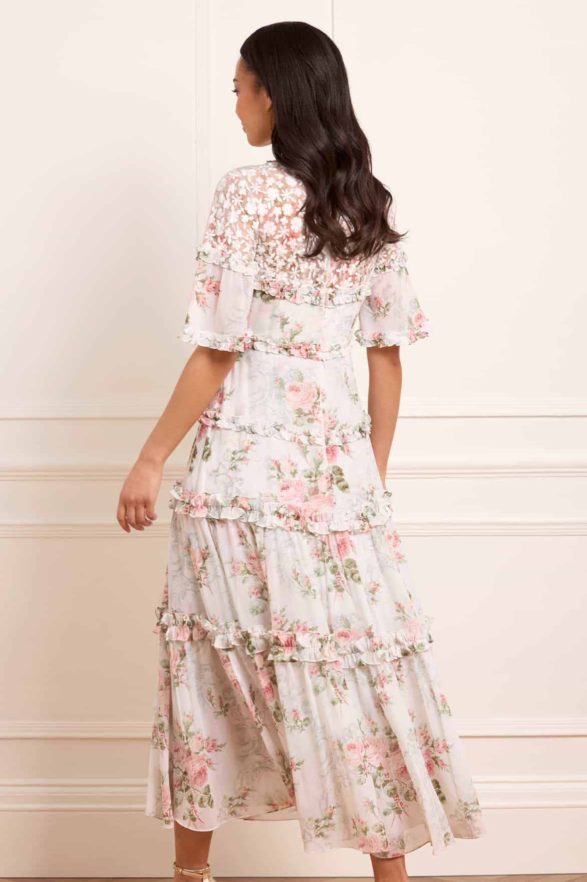Madame Rose Carla Chiffon Ankle Gown